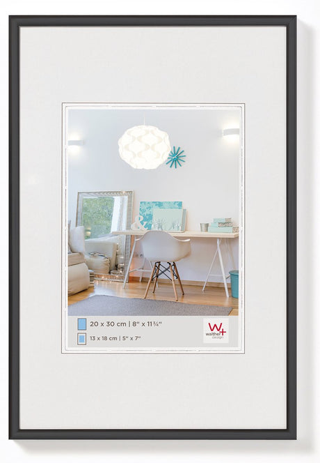 Walther New Lifestyle - Kunststoffrahmen - Fotogröße 61x91,5 cm - Schwarz