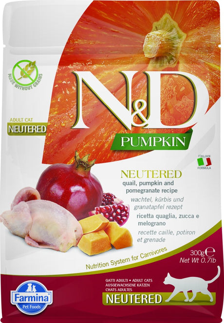 N d Kürbisfutter für die kastrierte Katzenwachtel 300 gr.