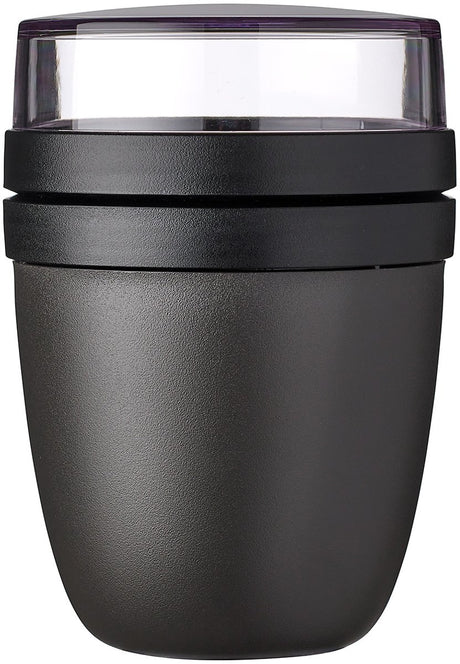 MEPAL Lunchpot Ellipse - Nordic Black - 500 ml + 200 ml