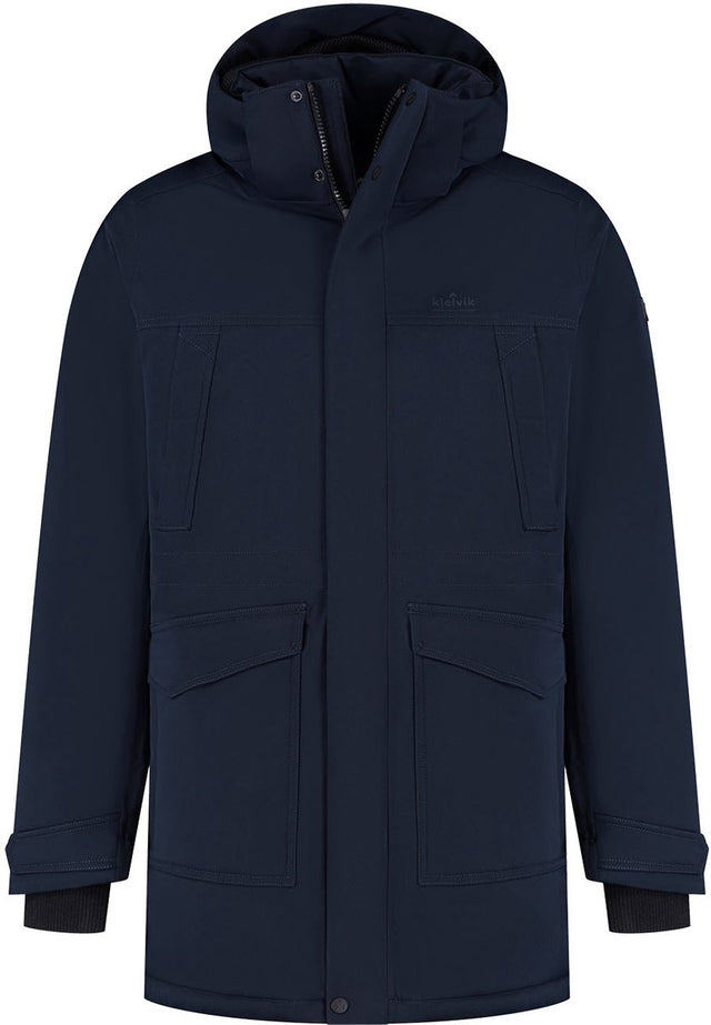 Kjelvik bink heren outdoorjas - donker blauw l