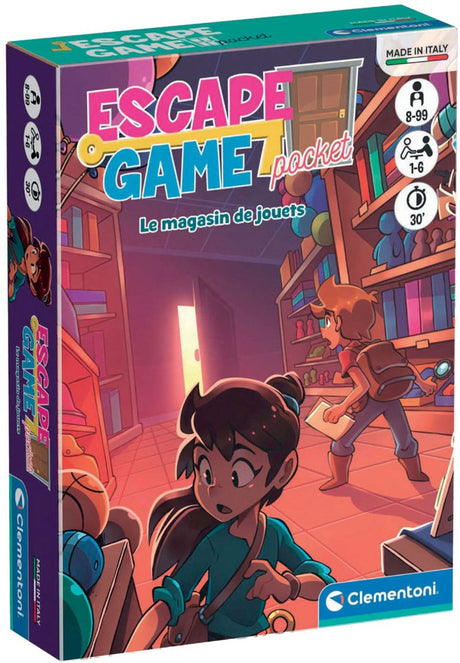 Clementoni-Escape-Spiel Pocket Le Magasin de Jouets (auf Französisch)