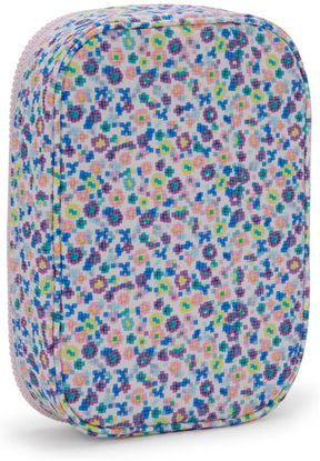 Kipling Federmäppchen für 100 Stifte mit Blumenmuster