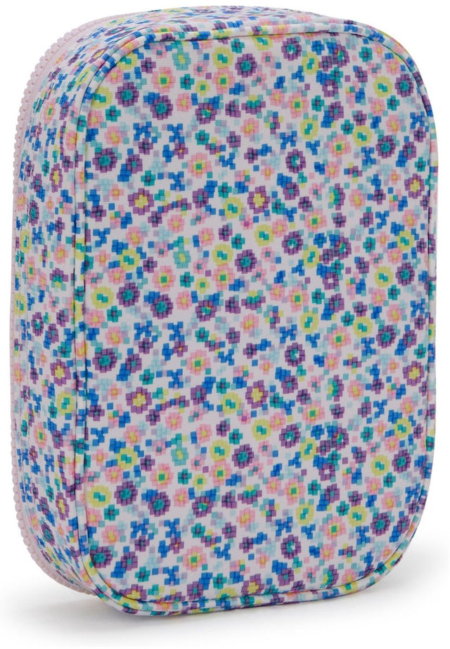 Kipling Federmäppchen für 100 Stifte mit Blumenmuster