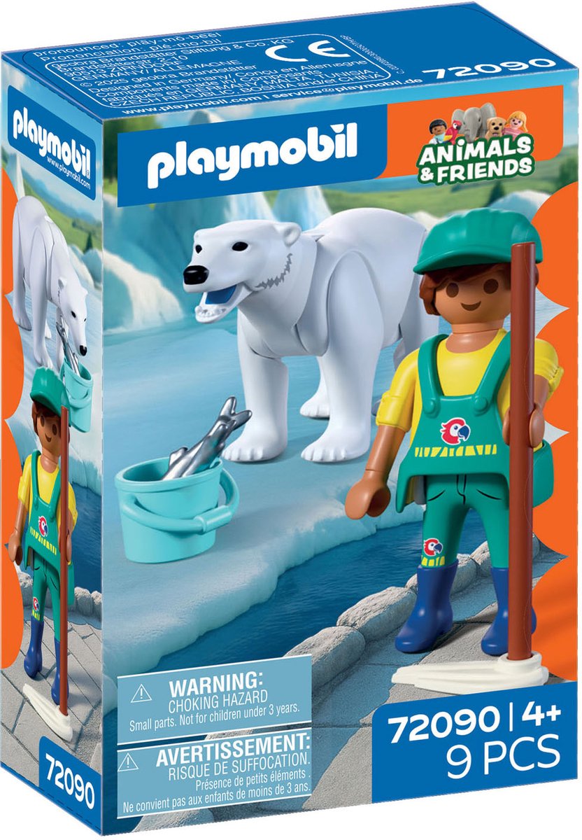 Playmobil Zoo-Spielset Eisbär-Tierpfleger – fantasievolles Spielzeug.