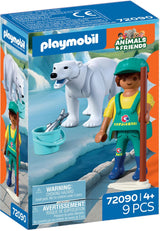 Playmobil Zoo-Spielset Eisbär-Tierpfleger – fantasievolles Spielzeug.