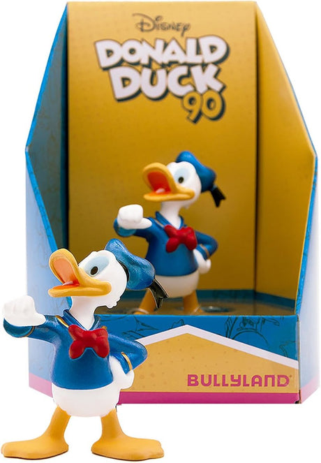 Bullyland 15089 – Spielfigur und Sammelfigur Donald Duck (90 Jahre Jubiläumsausgabe) – Figur ca. 6,5 cm – lebensechte und detaillierte Gestaltung – ideal als Tortenfigur und kleines Geschenk für Kinder ab 3 Jahren.