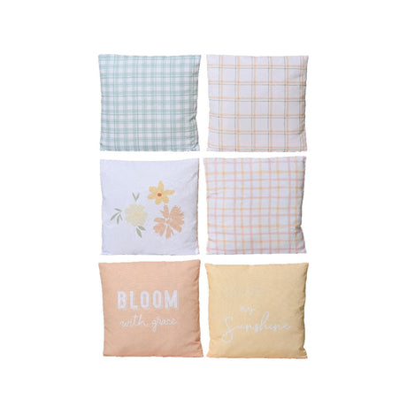 Decoris Kissen Polyester für den Außenbereich, 45 cm x B. 45 cm x H. 8 cm, mehrfarbig