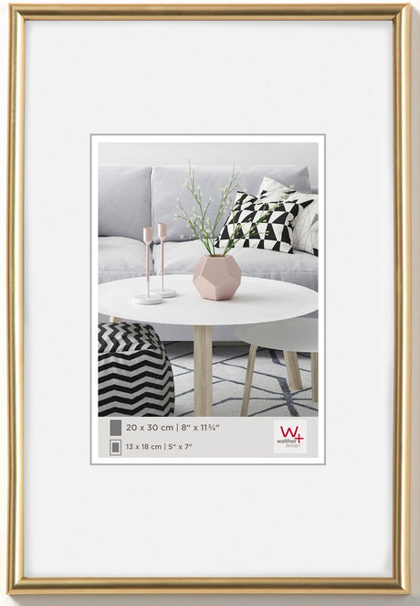 Walther Galeria - Kunststoffrahmen - Fotogröße 30x40 cm - Metallic-Gold