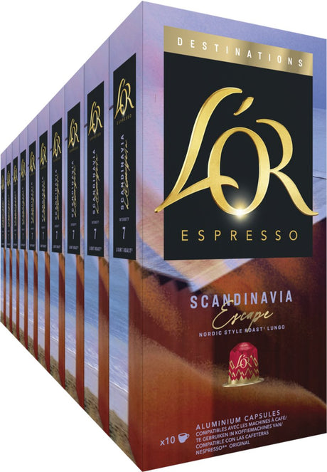 L'or Espresso Destinations Scandinavia Kaffeetassen – 10 x 10 Kapseln
