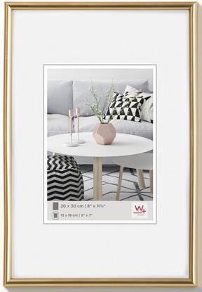 Walther Galeria - Kunststoffrahmen - Fotogröße 30x40 cm - Metallic-Gold