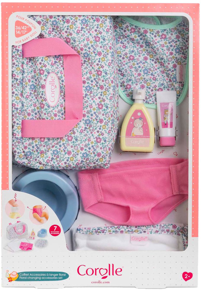 Corolle Windelzubehör-Blumenset für Babypuppe, 36 cm