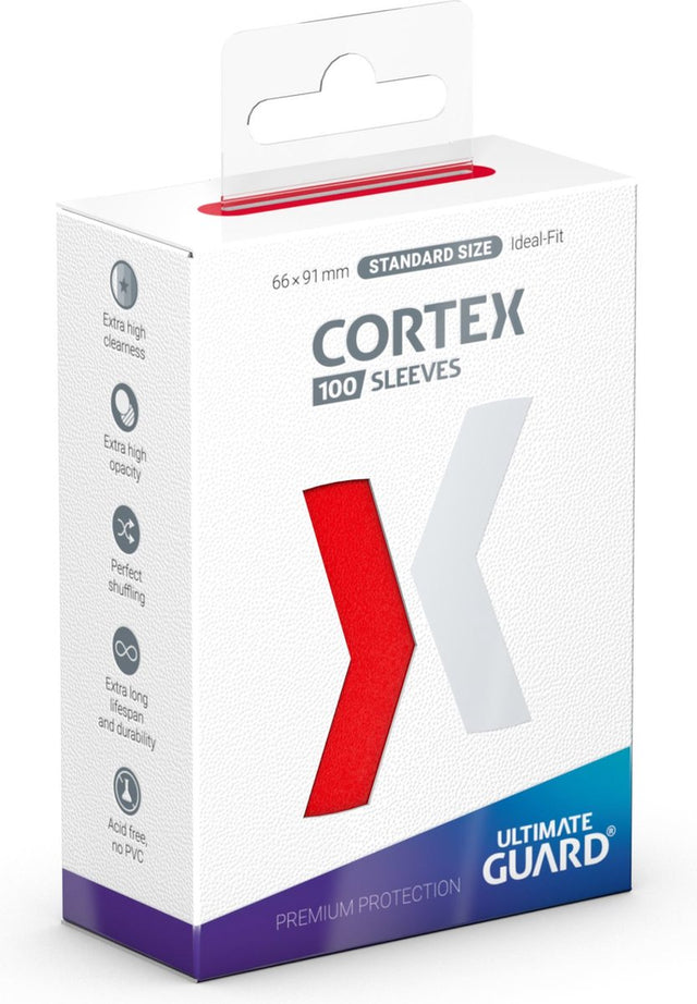 Ultimate Guard Cortex-Ärmel Standardgröße (100) – rot