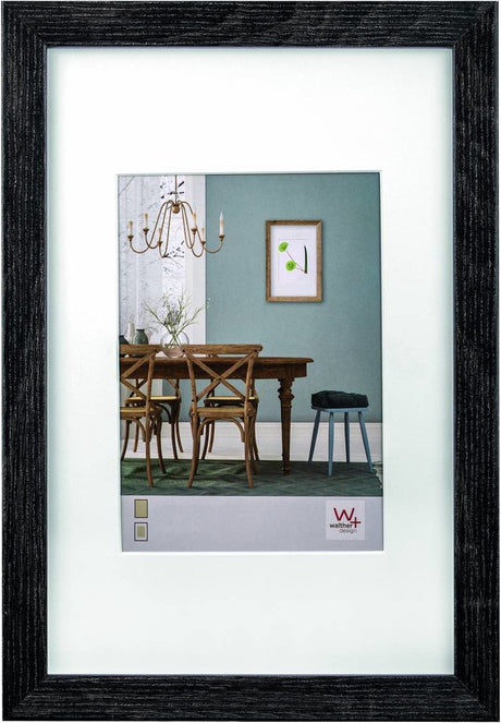 Walther Fiorito - MDF-Holzrahmen - Fotogröße 20x30 cm - Dunkelgrau