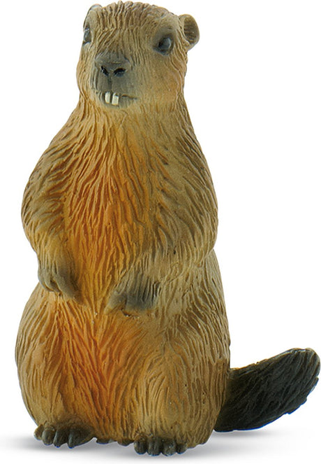 Bullyland 64455 – Spielfigur und Sammelfigur Murmeltier – lebensechte und detaillierte Gestaltung – ideal als Tortenfigur und kleines Geschenk für Kinder ab 3 Jahren.