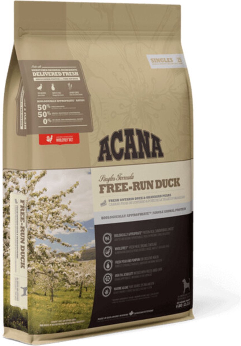 Acana Singles Hund Freilauf Ente 6 kg – Hund