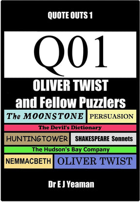 Oliver twist and fellow puzzlers (quote-outs 1)