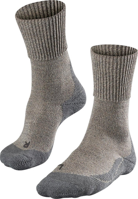 Falke TK1 Wool Anti-Blister dickes Woll-Funktionsmaterial Wandersocken Damen Beige - Größe 37-38