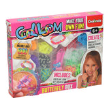 Paulinda Cool Loom in Schmetterlings-Aufbewahrungsbox, 600 Stück.