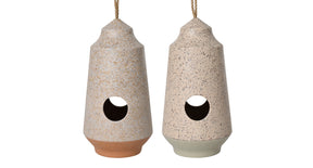 Vogelhuisje bamboevezel 2col ass d15 h29cm