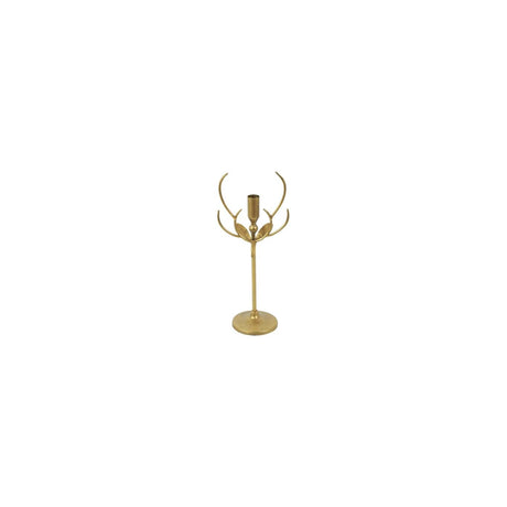 Countryfield kandelaar berend goud metaal 13,5x9,5x33cm