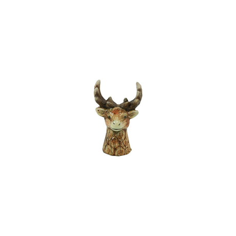 Countryfield beeld rendier dasher bruin aardewerk 8x6x13cm
