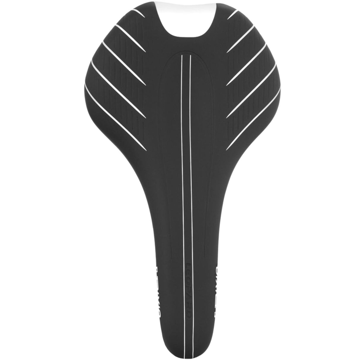 Trivio - Leopard Fahrradsattel schwarz