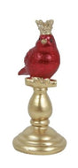 Countryfield beeld vogel op voet alfred cerise polystone 10,5x7,5x18cm
