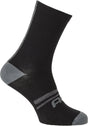 Agu fietssokken - merino wol - unisex - zwart - 22cm - lichtgewicht - ademend - sneldrogend - l xl