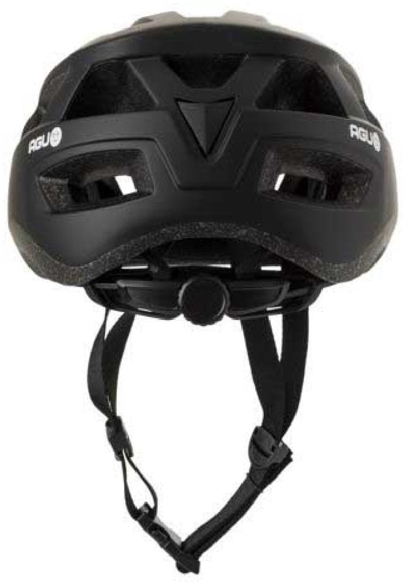 Agu attivo - fietshelm - in-mould helm - unisex - zwart - 54-58cm - 18 ventilatieopeningen - direct-dial systeem - gerecycled materiaal