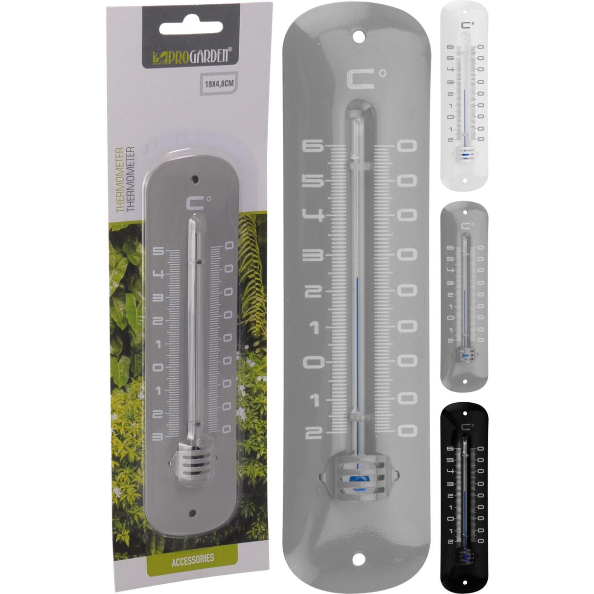 Pro garden thermometer metaal 19cm thermometer metaal 19cm