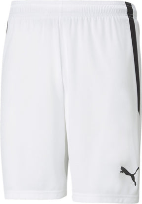 Puma Teamliga Shorts Herren Sporthose - Weiß-Schwarz