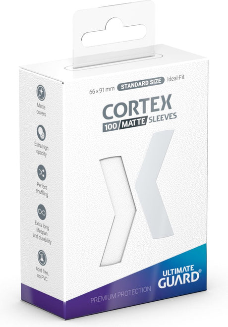 Ultimate Guard Cortex-Ärmel matt, Standardgröße (100) – weiß