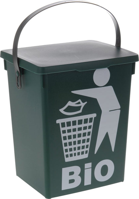 Merkloos sans marque bioafvalbox - groen - 5 liter