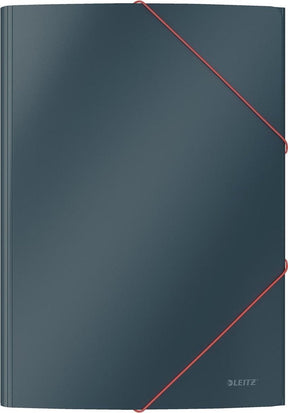 Leitz Cozy Karton 3-Klappen-Ordner – Ordner für Dokumente A4 – Elasto-Ordner – ideal für Home-Office-Arbeiten von zu Hause aus – Samtgrau
