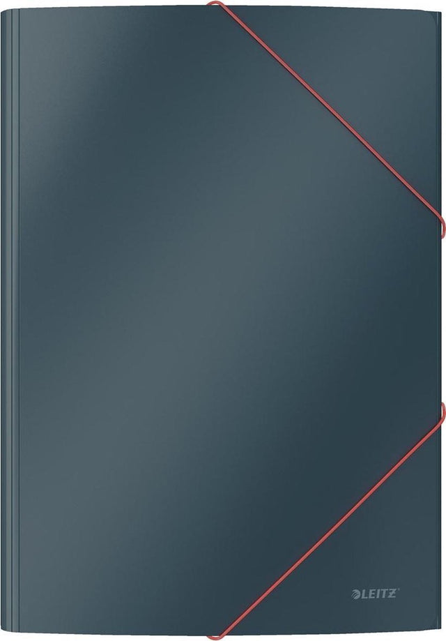 Leitz Cozy Karton 3-Klappen-Ordner – Ordner für Dokumente A4 – Elasto-Ordner – ideal für Home-Office-Arbeiten von zu Hause aus – Samtgrau