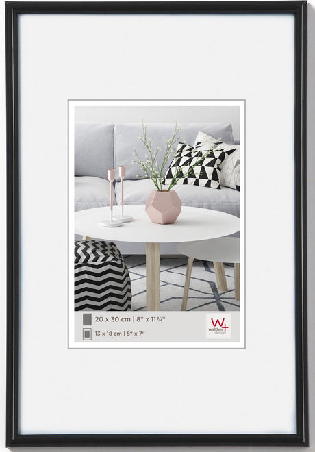Walther Galeria - Kunststoffrahmen - Fotogröße 30x40 cm - Schwarz