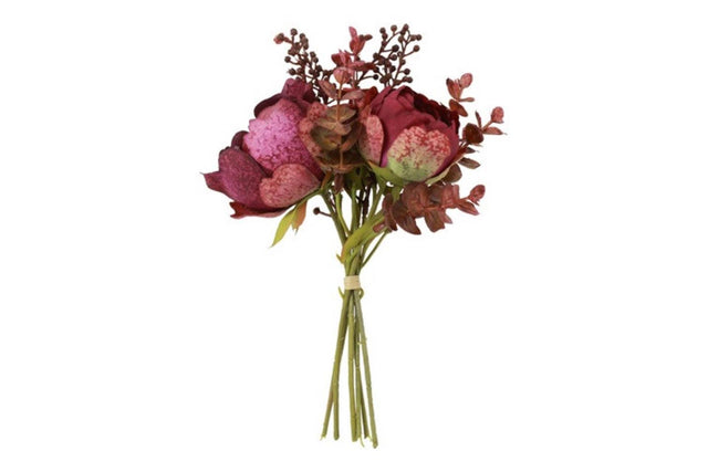 Countryfield kunstbloem paeonia kansas paars zijde h24cm