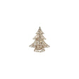 Countryfield kerstboom met 15 led lampen pippa goud metaal 16x5,5x20cm met timer, 2xaa