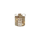 Country field countryfield kerstkado met 10 led lampjes pippa goud metaal ã˜10x11cm met timer, 2xaa