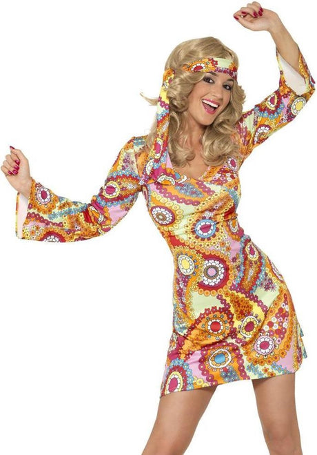Smiffys Verkleidungskostüme | Kostüme - 60er Jahre groovig - 1960er Jahre Hippie-Kostüm m