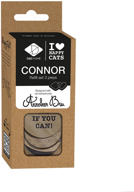 D·d Home I Love Happy Cats Prey Nachfüllset – Connor – Natur – Beige – 3-tlg