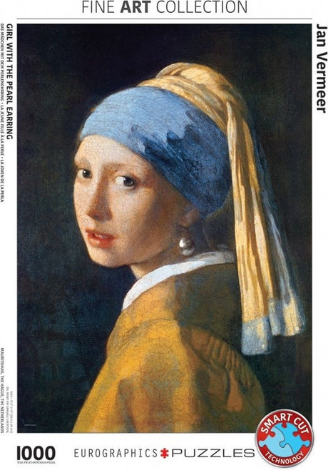 Eurographics – Mädchen mit Perlenohrring – Jan Vermeer de Delft – 1000 Teile 48×68 cm (B×H) – Kunstpuzzle
