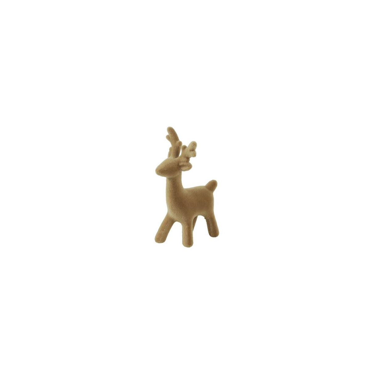 Country field countryfield beeld rendier velvet adrian licht bruin textiel ã˜11,4x16,5cm