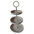 Mansion atmosphere etagere 3-laags wit 30x30x56,5cm