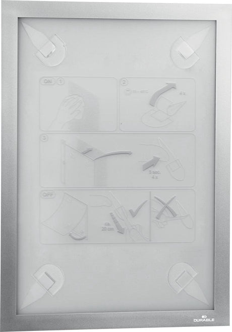 Robuster 484323 Dokumentenhalter silber (B x H) 236 mm x 323 mm DIN A4 Hochformat, DIN A4 Querformat