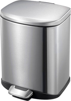 Eko - della pedaalemmer 6 liter - stainless steel plastic - mat rvs - prullenbak