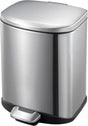 Eko - della pedaalemmer 6 liter - stainless steel plastic - mat rvs - prullenbak