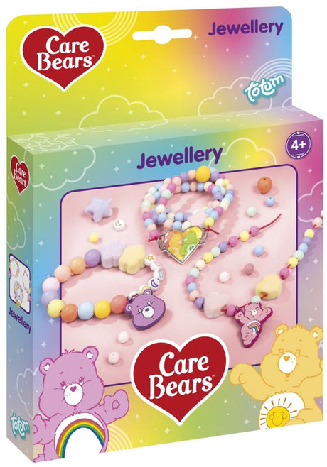 Totum care bears troetelbeertjes sieraden maken 2 armbandjes en ketting - speelgoed meisjes vanaf 4 jaar cadeau tip armbandjes maken knutselen
