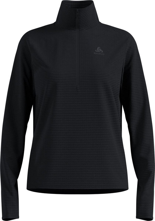 Odlo essential thermal midlayer 1 2 zip dames - zwart - maat m