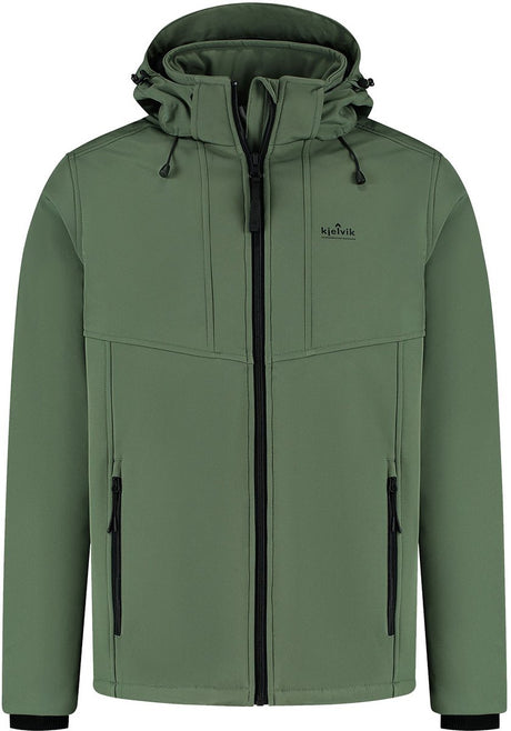 Kjelvik ted heren outdoorjas - licht groen m